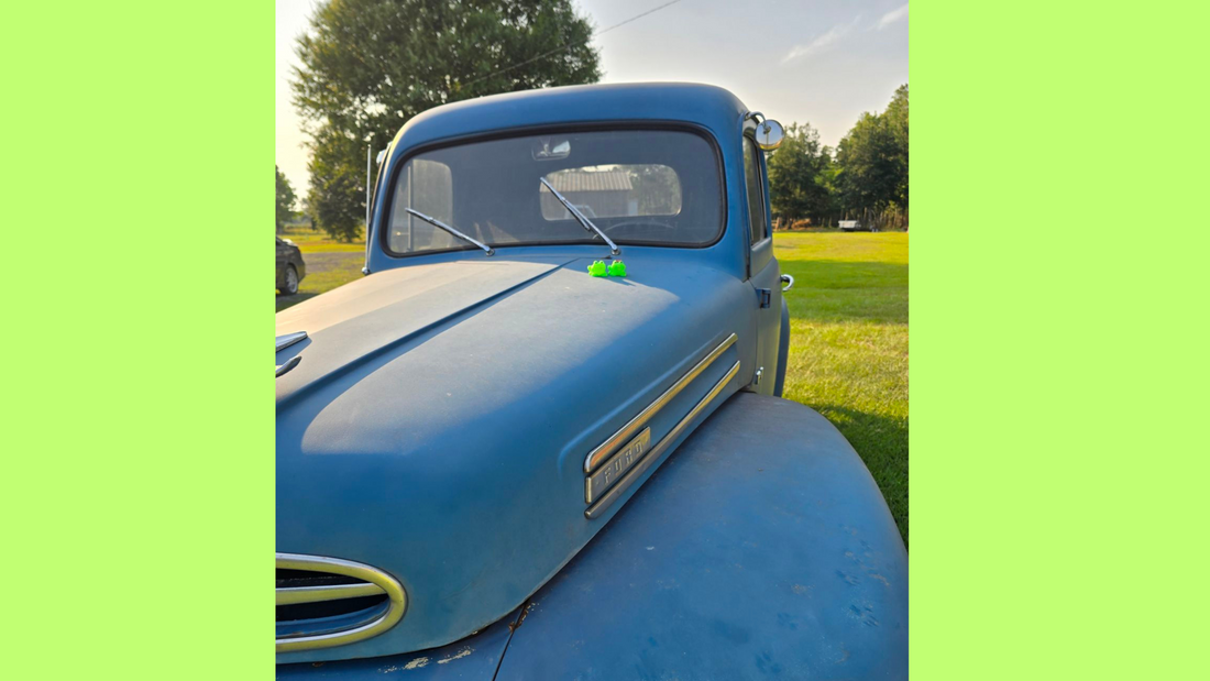 classic Ford with Happy and Hope